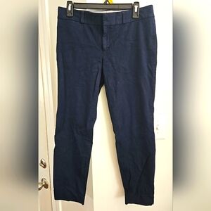 Banana Republic 'Sloan fit' size 6 Navy dress chinos ankle pants stretch capris